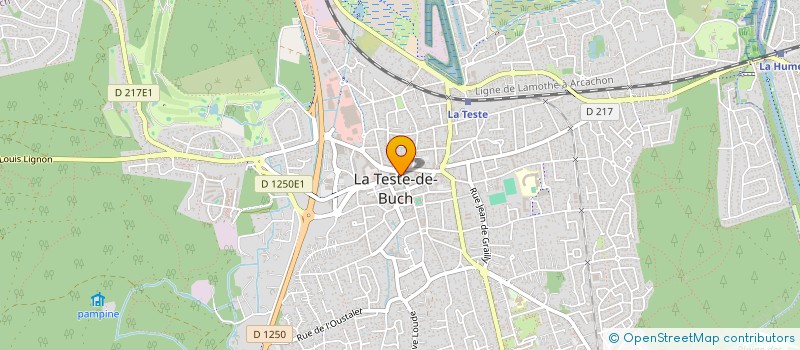 localisation de l'entreprise EURL GRIALOU OPTIQUE à LA TESTE DE BUCH