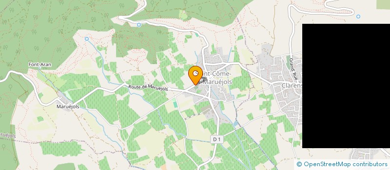 localisation de l'entreprise EURL GRIF'FACADES  SAINT-COME-ET-MARUEJOLS
