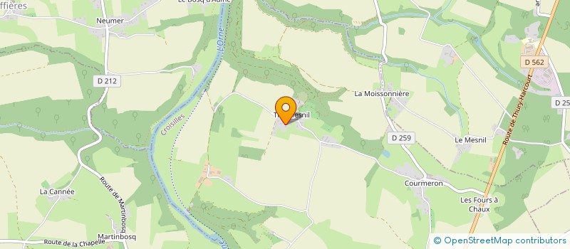 localisation de l'entreprise EURL GRIMAULT TP à CROISILLES