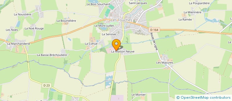 localisation de l'entreprise EURL GSP à LES TOUCHES