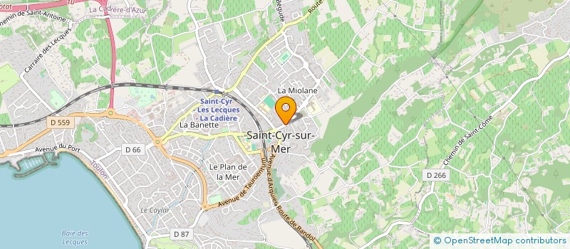 localisation de l'entreprise EURL GUEDON à SAINT-CYR-SUR-MER