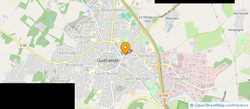 localisation de l'entreprise EURL GUEGAN  GUERANDE