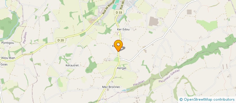 localisation de l'entreprise EURL GUENAEL ROCHER  PLEUBIAN