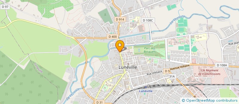localisation de l'entreprise EURL GUERIN  LUNEVILLE
