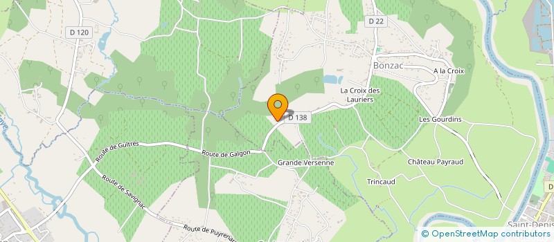 localisation de l'entreprise EURL GUERRY ERIC à BONZAC