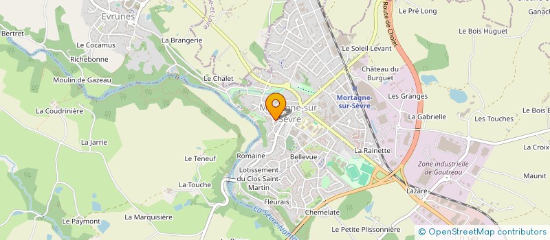 localisation de l'entreprise EURL GUETET à MORTAGNE-SUR-SEVRE