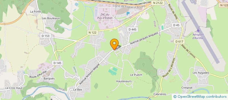localisation de l'entreprise EURL GUIBERT T.P. à YTRAC