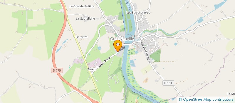 localisation de l'entreprise EURL GUIET  GREZ-NEUVILLE