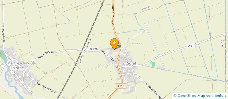 localisation de l'entreprise EURL GUIEZE BRUNO SERVICES  AIGUEPERSE