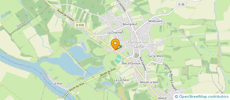 localisation de l'entreprise EURL GUILLOMON à OUROUX-SUR-SAONE