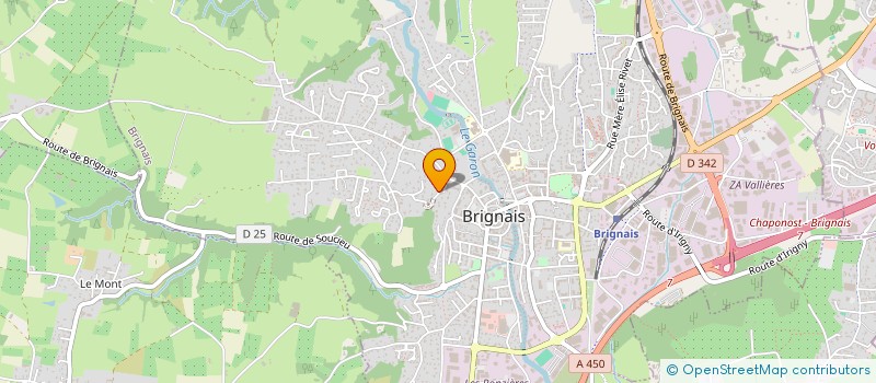 localisation de l'entreprise EURL GUILLOT à BRIGNAIS