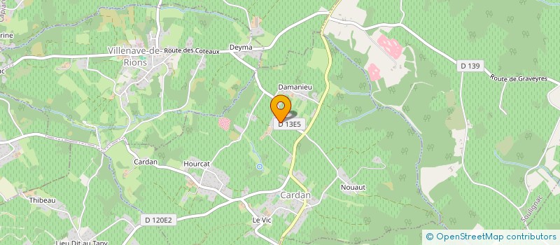 localisation de l'entreprise EURL GUINARD BOIS  CARDAN