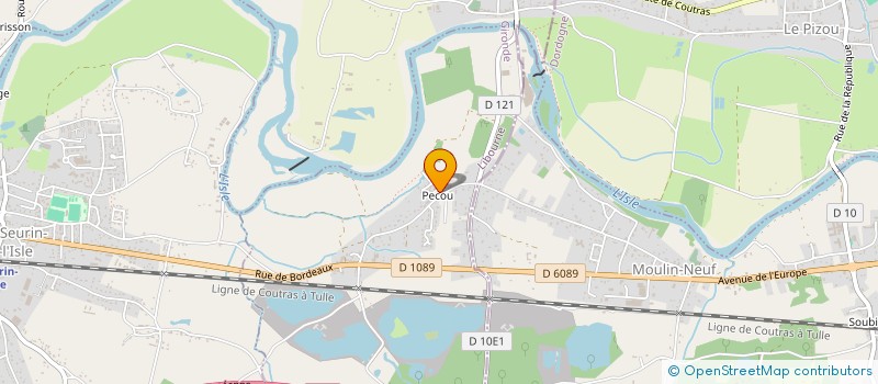 localisation de l'entreprise EURL GUIRANDY JEAN LOUIS  SAINT SEURIN SUR L'ISLE