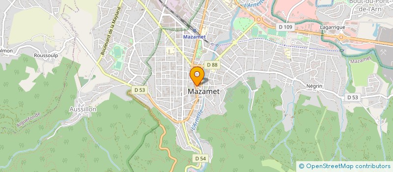 localisation de l'entreprise EURL GUY ROUX à MAZAMET
