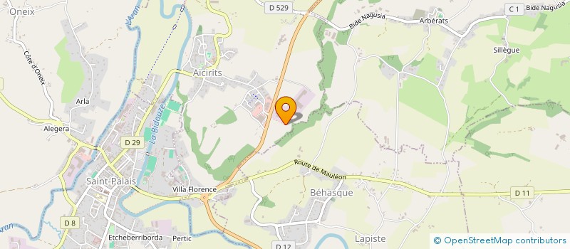 localisation de l'entreprise EURL GYMTOKI  AICIRITS-CAMOU-SUHAST