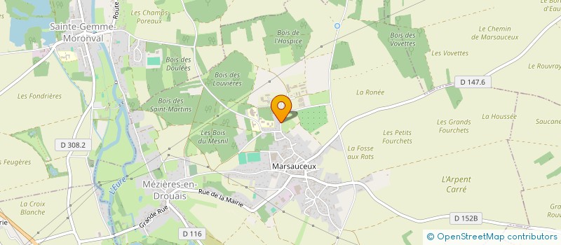 localisation de l'entreprise EURL H.D.S. TRANSPORTS à MEZIERES-EN-DROUAIS