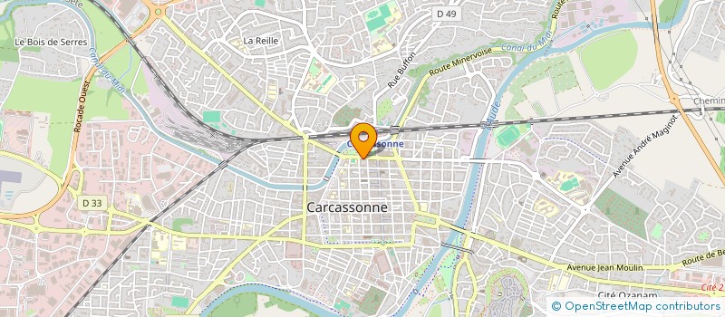 localisation de l'entreprise EURL H.E.S.C. à CARCASSONNE