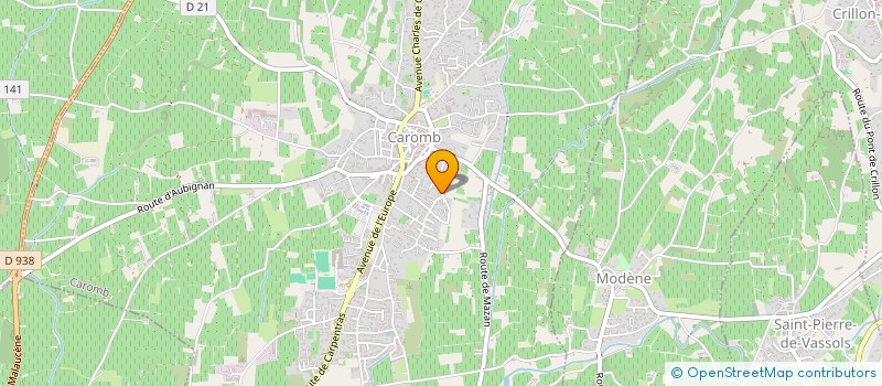 localisation de l'entreprise EURL H & M CONSTRUCTION  CAROMB