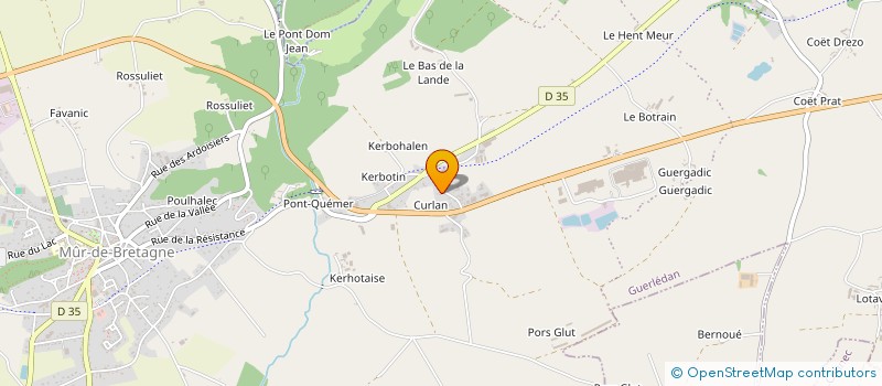 localisation de l'entreprise EURL H&M THERAPIE  GUERLEDAN