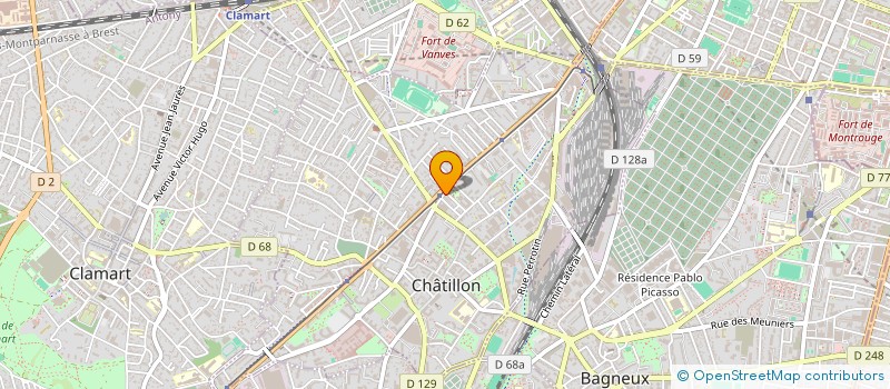 localisation de l'entreprise EURL H. POSTAIRE  CHATILLON