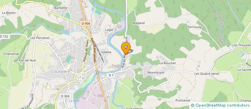 localisation de l'entreprise EURL H RENOV à COURPIERE