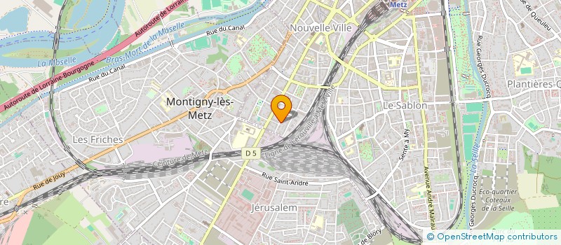 localisation de l'entreprise EURL HABITAT BT  METZ