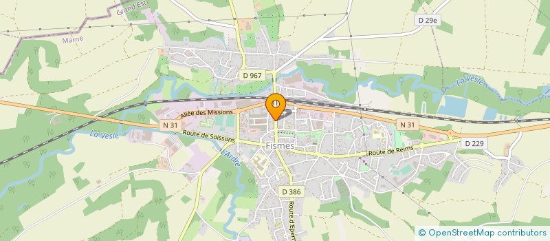 localisation de l'entreprise EURL HABITAT DECOR à FISMES