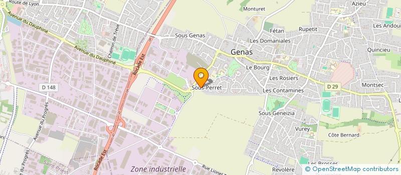 localisation de l'entreprise EURL HADJERSI à GENAS