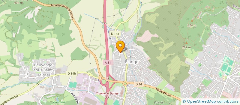 localisation de l'entreprise EURL HAIR DESIGN  THIONVILLE