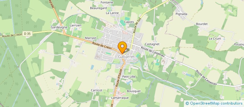 localisation de l'entreprise EURL HAIR DU TEMPS  GABARRET