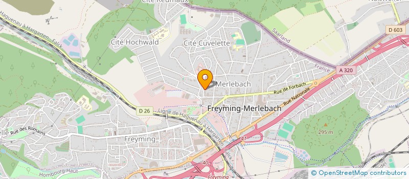 localisation de l'entreprise EURL HAMAN à FREYMING-MERLEBACH