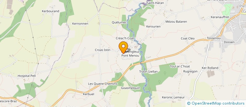 localisation de l'entreprise EURL HAMON  PLOUEGAT-GUERAND