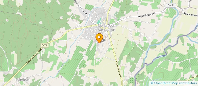 localisation de l'entreprise EURL HANDICARE à MONTSEGUR-SUR-LAUZON