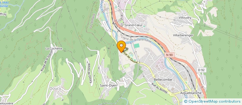 localisation de l'entreprise EURL HAPP'INES CONSEIL  GRAND-AIGUEBLANCHE