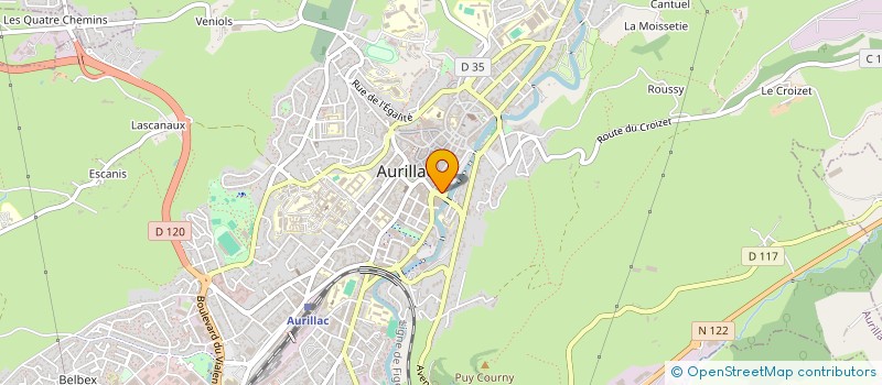 localisation de l'entreprise EURL HARMONIE à AURILLAC