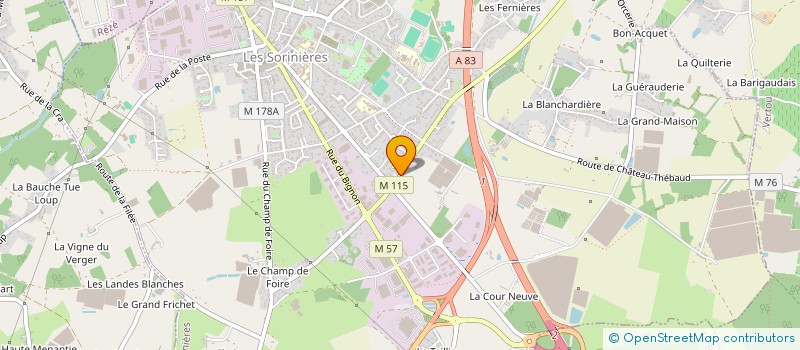 localisation de l'entreprise EURL HAUS à LES SORINIERES