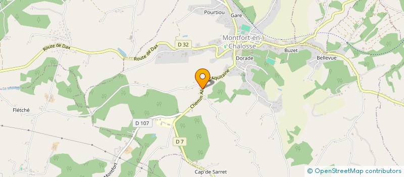 localisation de l'entreprise EURL HAYET BET BOIS  MONTFORT-EN-CHALOSSE