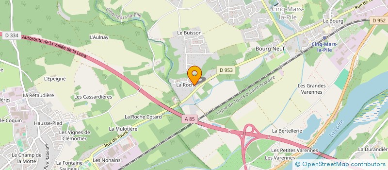 localisation de l'entreprise EURL HE2NE HOLDING  CINQ-MARS-LA-PILE