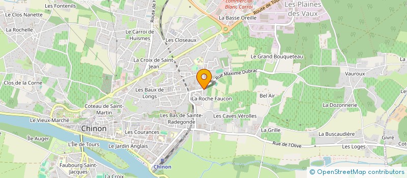 localisation de l'entreprise EURL HELENE BELLUT  CHINON