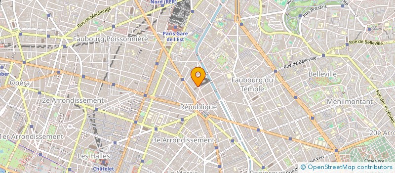 localisation de l'entreprise EURL HELENE GASPARINI - LA PROD  PARIS