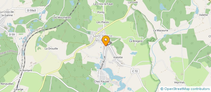 localisation de l'entreprise EURL HELENE PUYDENUS  SAINT-HILAIRE-LES-PLACES