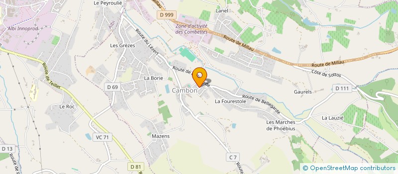 localisation de l'entreprise EURL HELIAGE à CARLUS