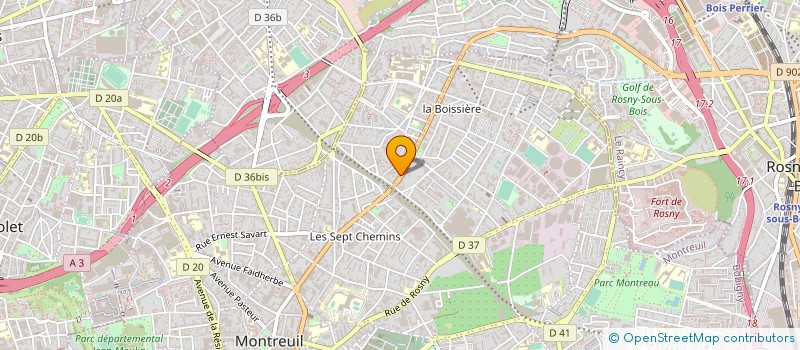 localisation de l'entreprise EURL HELIOS à MONTREUIL