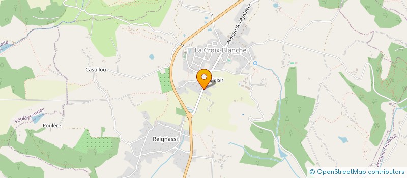 localisation de l'entreprise EURL HENRI CARRERE  LA CROIX-BLANCHE