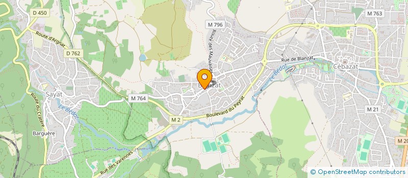 localisation de l'entreprise EURL HERITIER à BLANZAT
