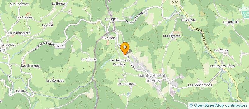 localisation de l'entreprise EURL HERLEY  SAINT-CLEMENT-DE-VERS