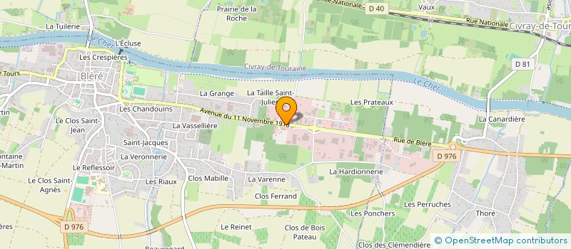 localisation de l'entreprise EURL HERMETZ  BLERE