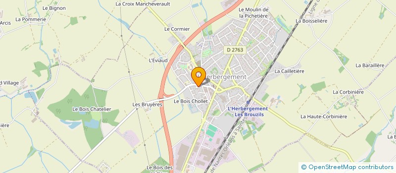 localisation de l'entreprise EURL HERVE TESSIER  L'HERBERGEMENT