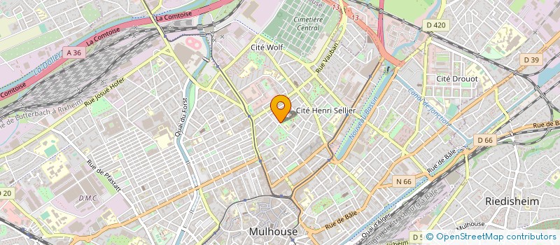 localisation de l'entreprise EURL HILAL à MULHOUSE