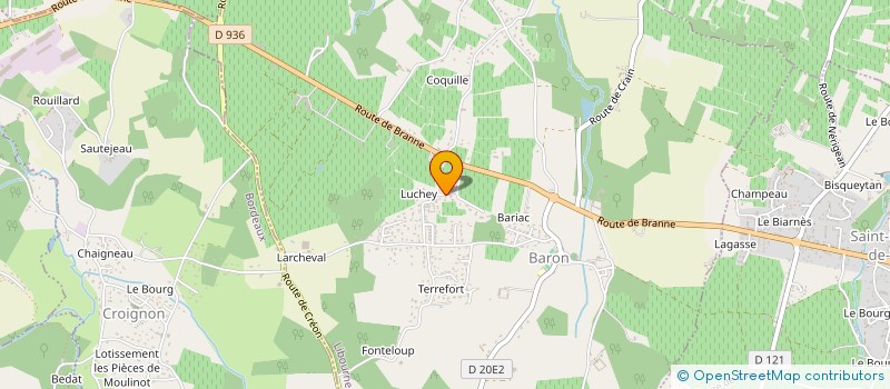 localisation de l'entreprise EURL HM ELEC  BARON